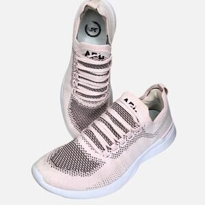 APL TechLoom Breeze Knit Running Shoes Light Pink Soft Rose White Size 9